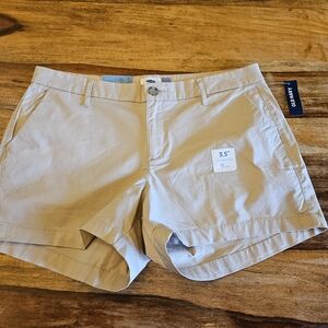 Old Navy Khaki Shorts Versatile Cotton Blend
